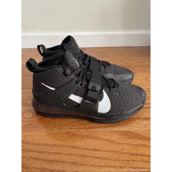 Nike Mens Air Force Max II AV6243-002 Black/White-Black Size 8 Clean Casual - Picture 3 of 12